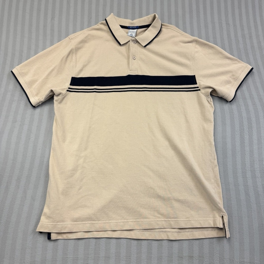 Old Navy Brand Shirt Men's XL Tan Short Sleeve Polo Regular Fit